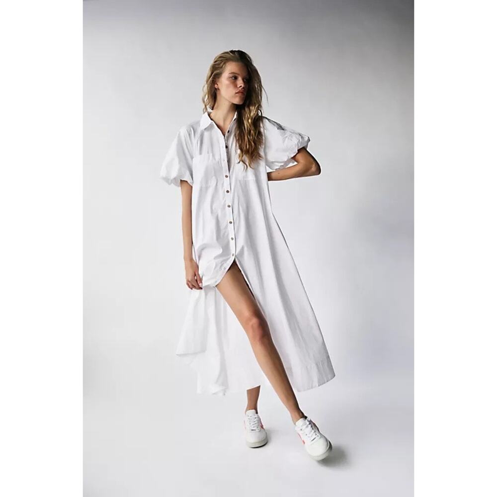 Free People White Midi Dress